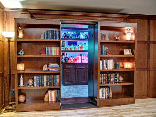 Secret Passageway Gallery Creative, How To Make A Built In Bookcase Secret Door